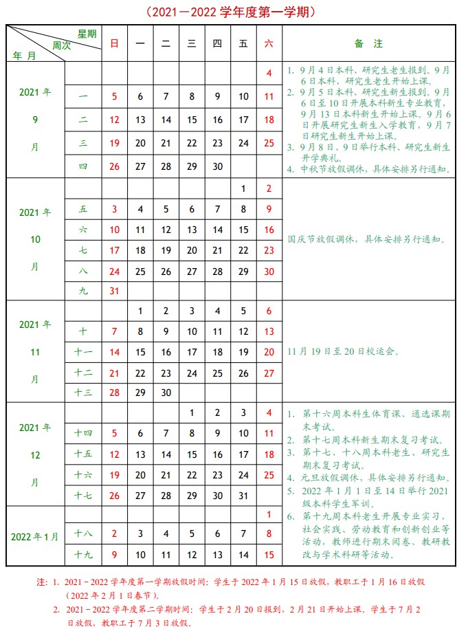 廣東外語外貿(mào)大學寒假什么時候放