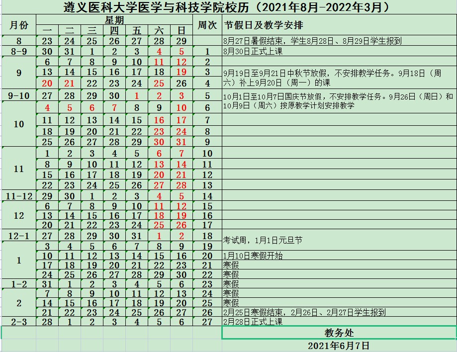 2022遵義醫(yī)科大學(xué)醫(yī)學(xué)與科技學(xué)院寒假放假時(shí)間公布 幾號開始放寒假.jpg