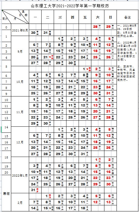 山東理工大學(xué)寒假什么時(shí)候放