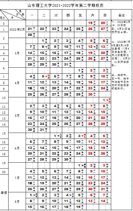 山東理工大學(xué)寒假什么時(shí)候放